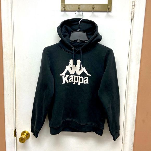 Black Kappa Hoody Mens size Small - Picture 1 of 5